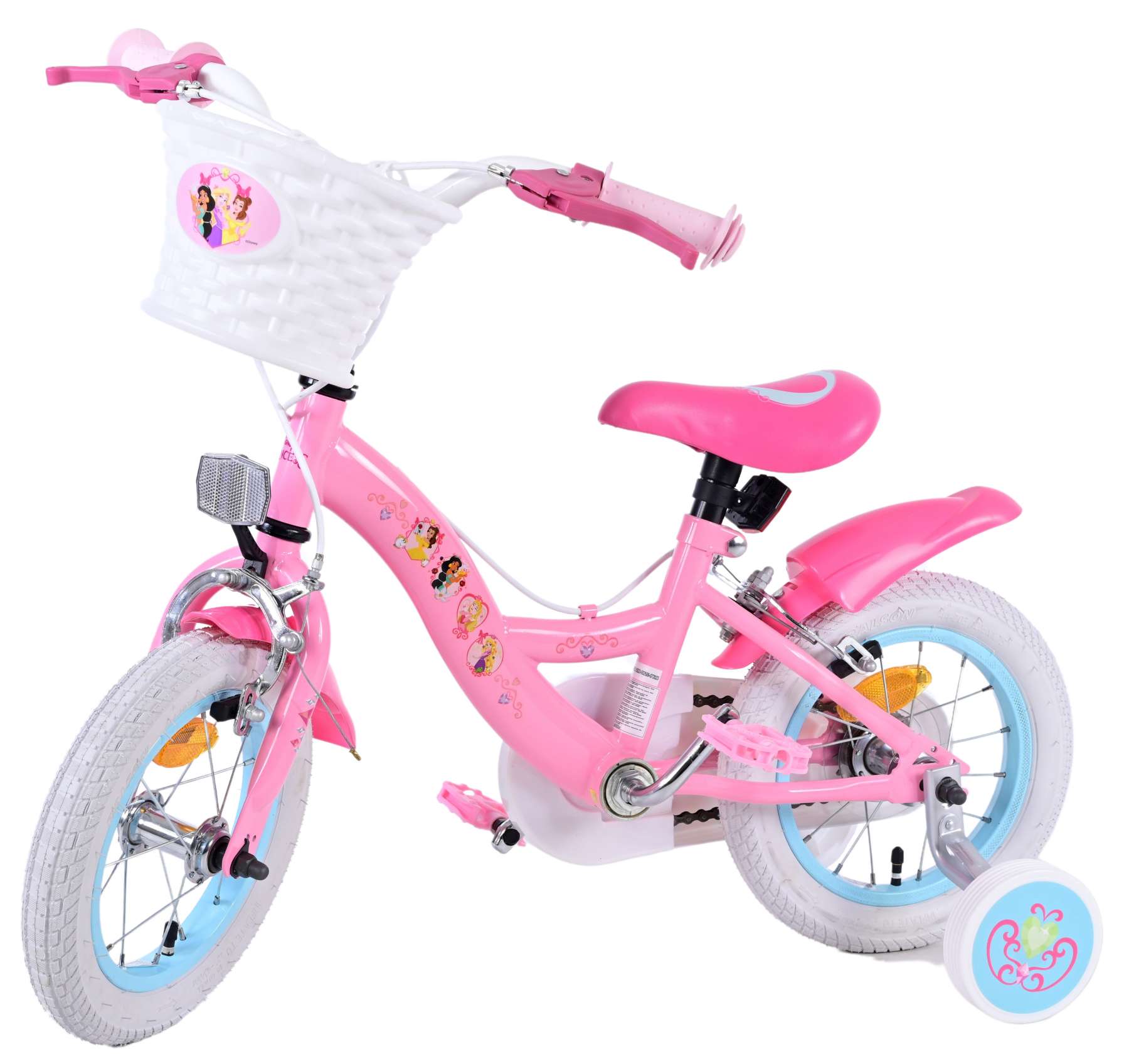 Kinderfahrrad Disney Princess für Mädchen 12 Zoll Kinderrad in Rosa