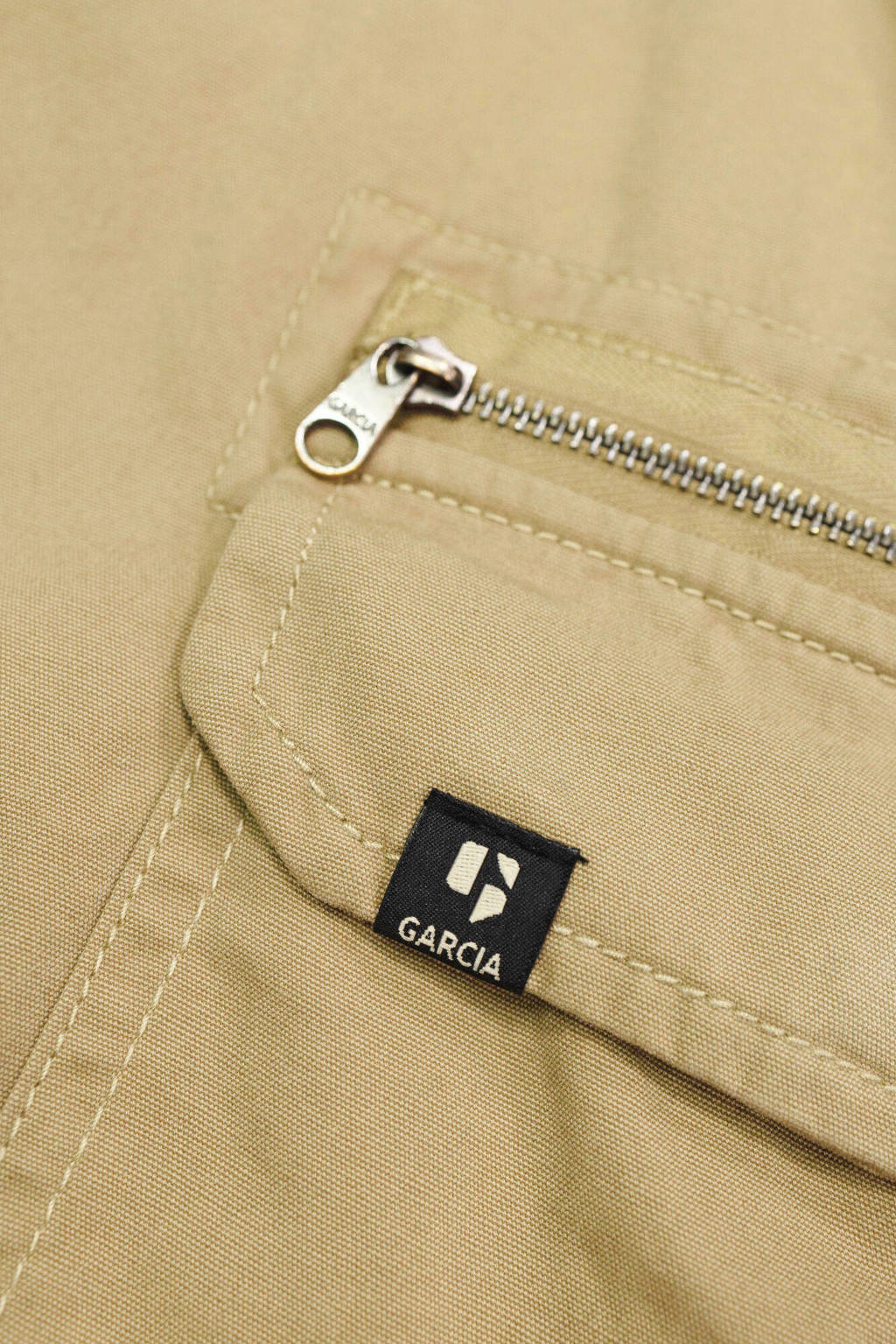 Garcia regular fit cargobroek beige