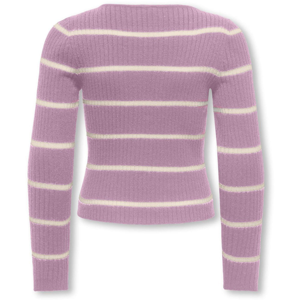 Køb kids ONLY Mauve Orchid Whitecap Gray Kogibi Ls Rib Boatneck Cp Knt
