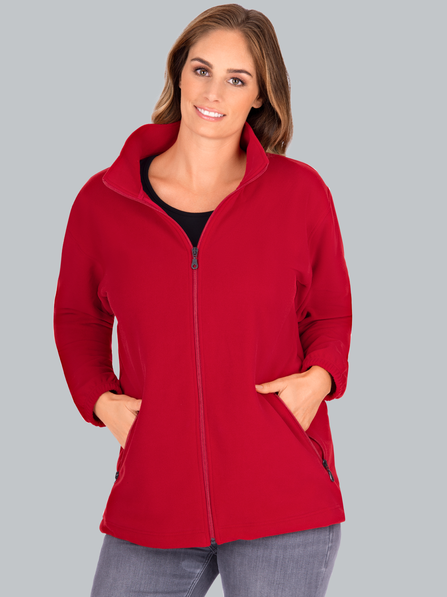Fleecejacke Kirsch