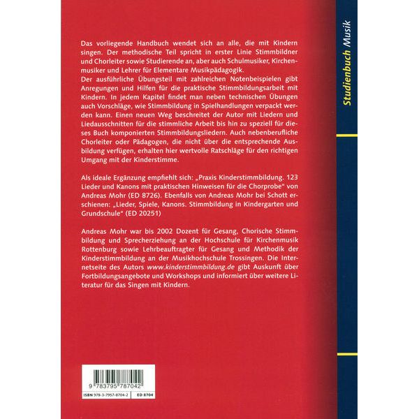 Schott Handbuch Kinderstimmbildung
