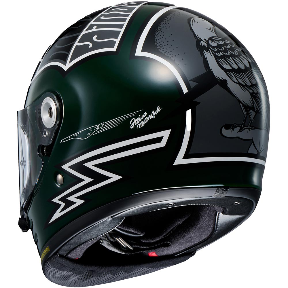 Shoei - Casque Glamster 06 Heiwa Motorcycle TC-4 / Vert / Gris / Blanc