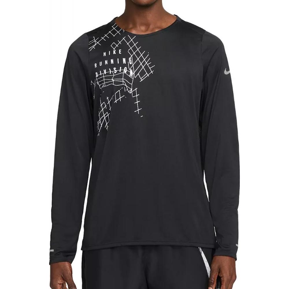 Nike T-shirt Manches Longues Noir Homme Nike Rdvn