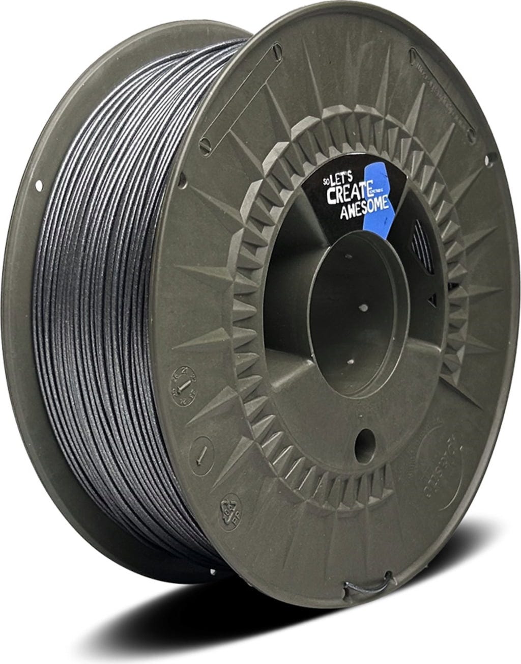 Fillamentum  PLA Extrafill Vertigo Grey, 1,75 mm / 1000 g    Hochwertiges PLA für FDM 3D Drucker in Vertigo Grey