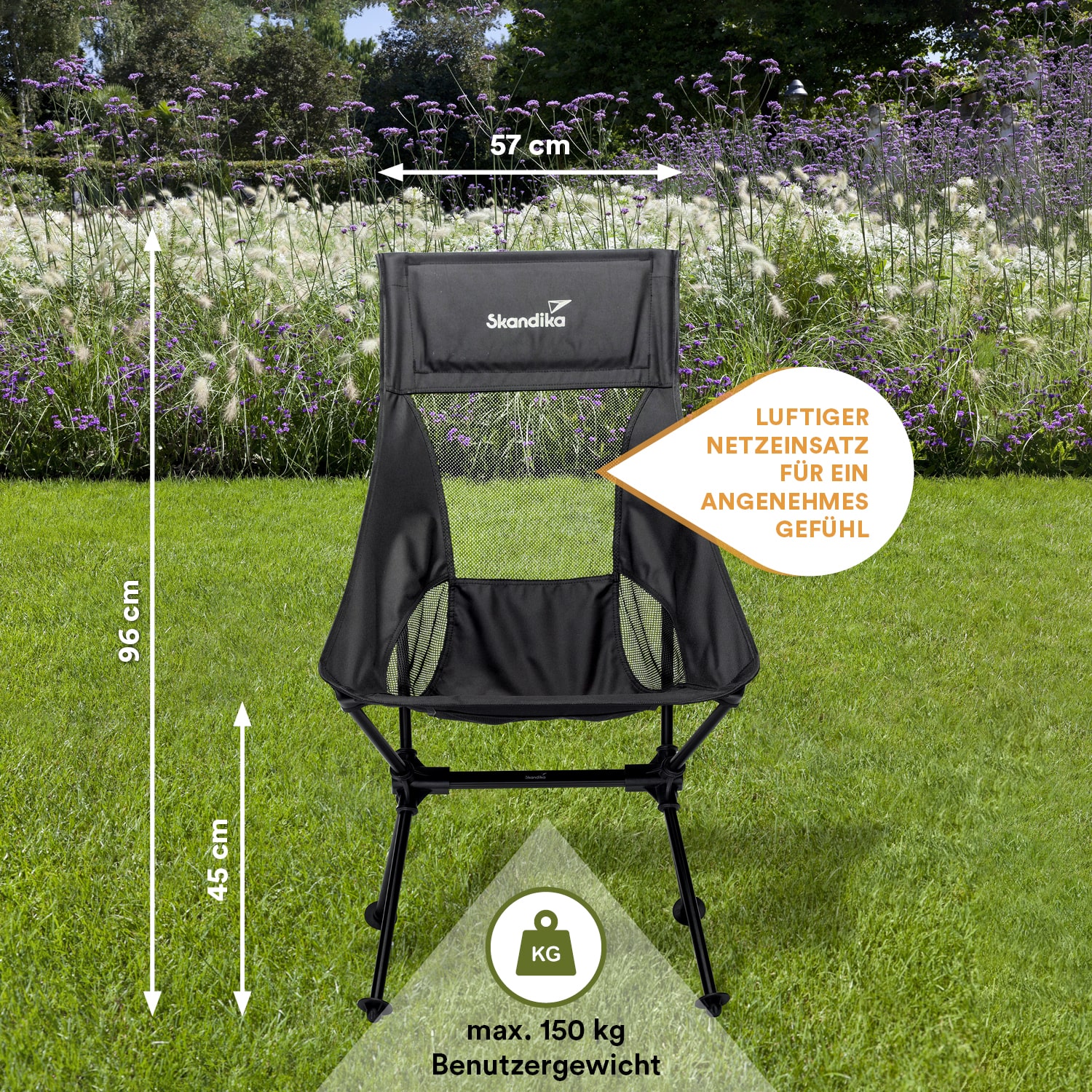 Skandika Compact set van 2 vouwstoelen