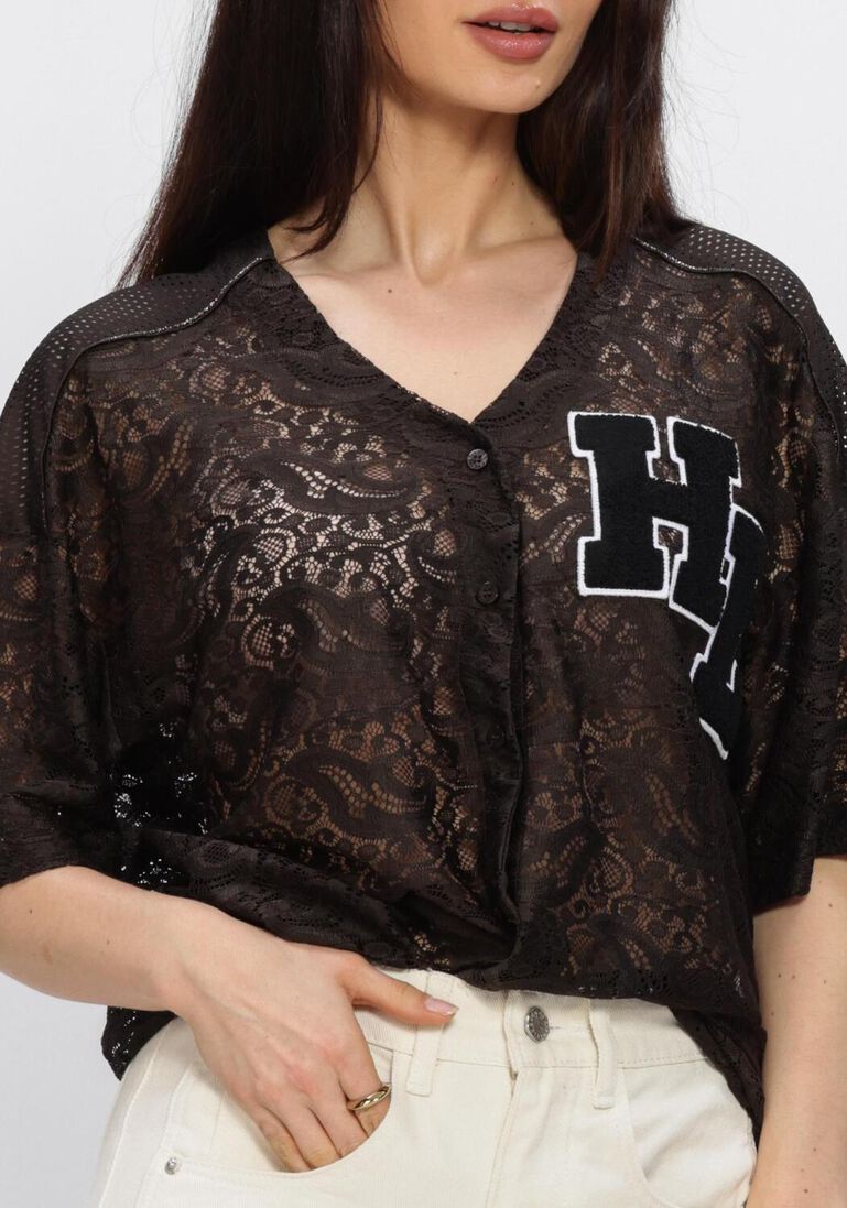 bruine haute l'amitié top court lace tee