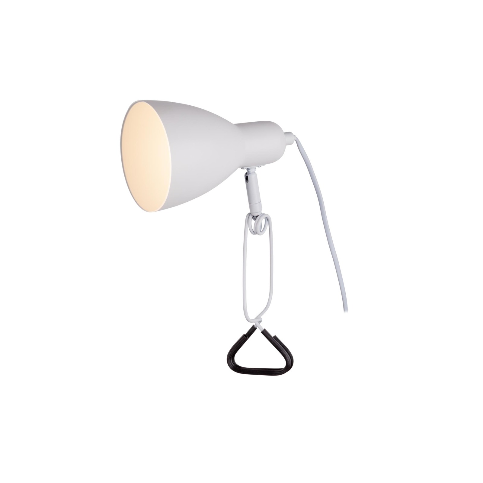 Klemmtischleuchte MARA - weiß - 28 cm