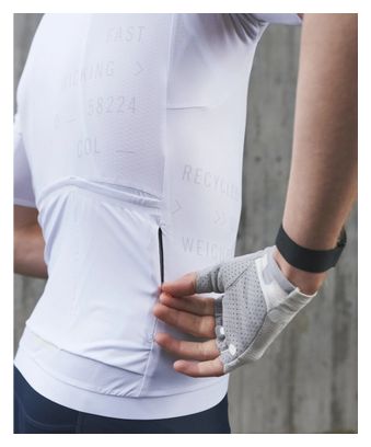 Maillot Manches Courtes Poc Pristine Print Blanc