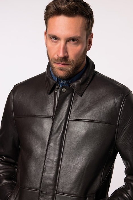 JP 1880 Lederjacke, Leder, weiches Lammnappa, Teddyfutter, bis 7 XL