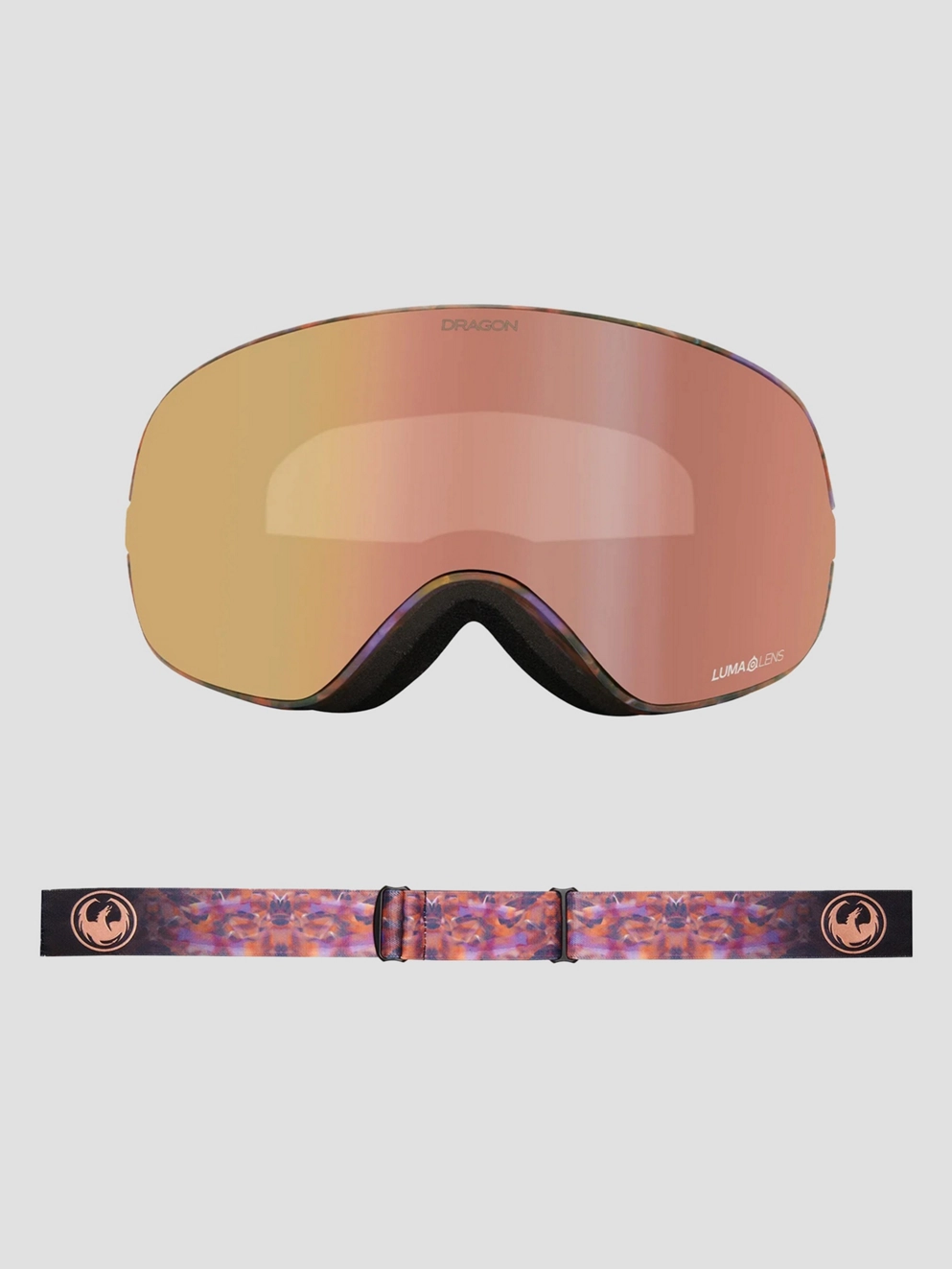 Dragon DR X2S + Bonus Lens Amethyst Goggle llrosegoldion+llviolet