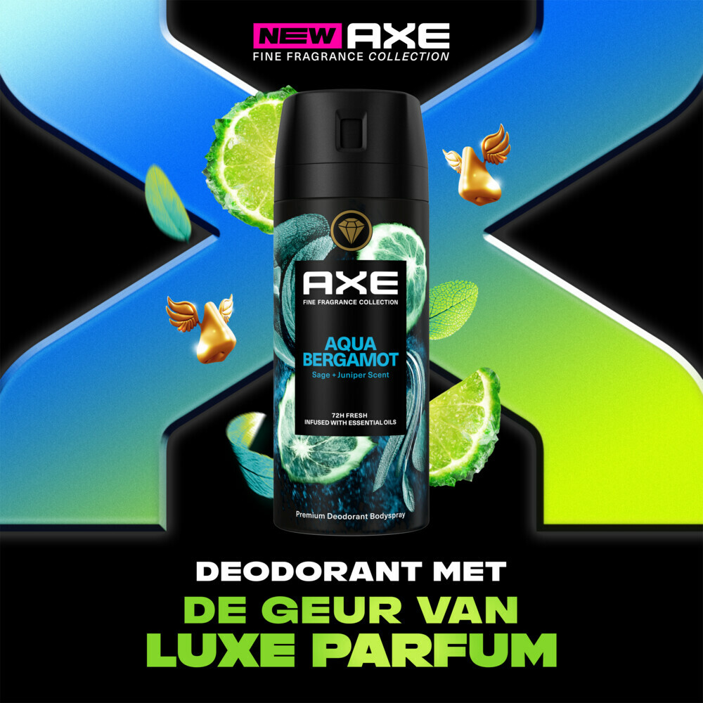 6x Axe Deodorant Bodyspray Aqua Bergamot 150 ml