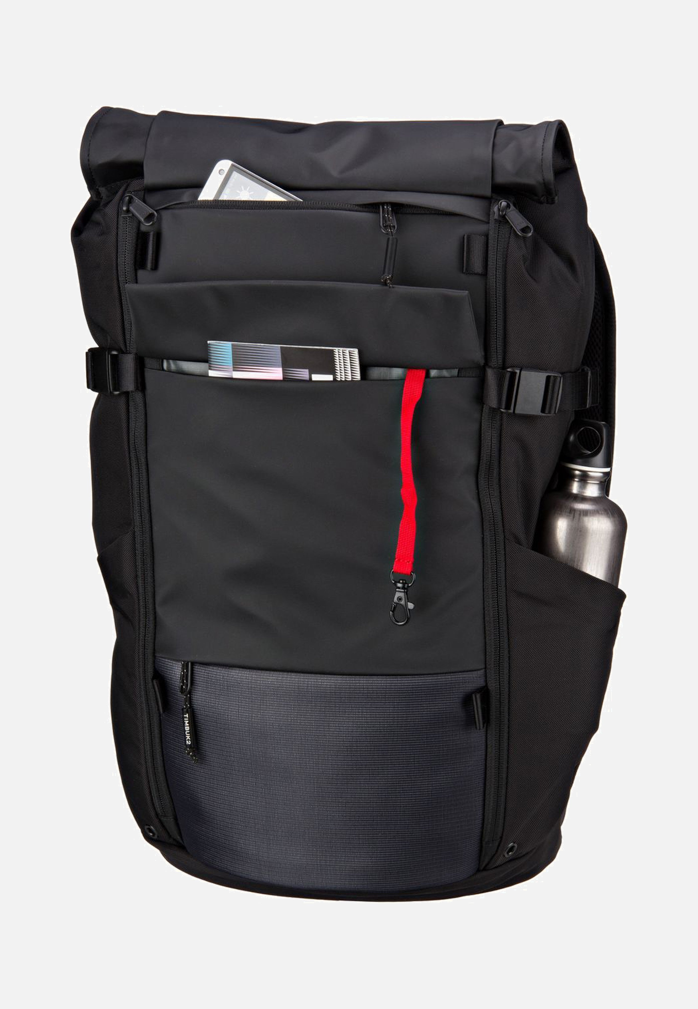 Clark Pack Jet Black - Rolltop Rucksack