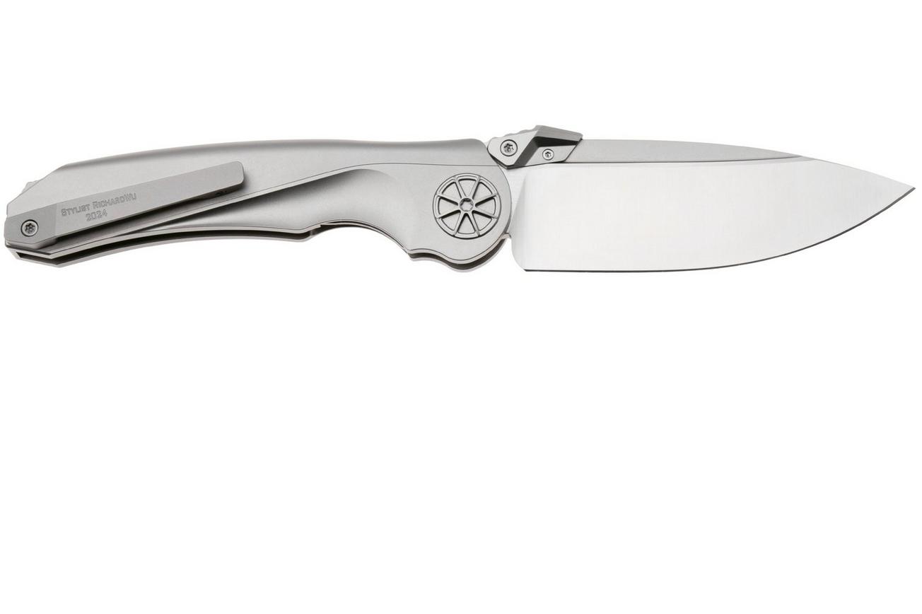 Rike Knife Tissot 1 Satin M390, Titanium, zakmes
