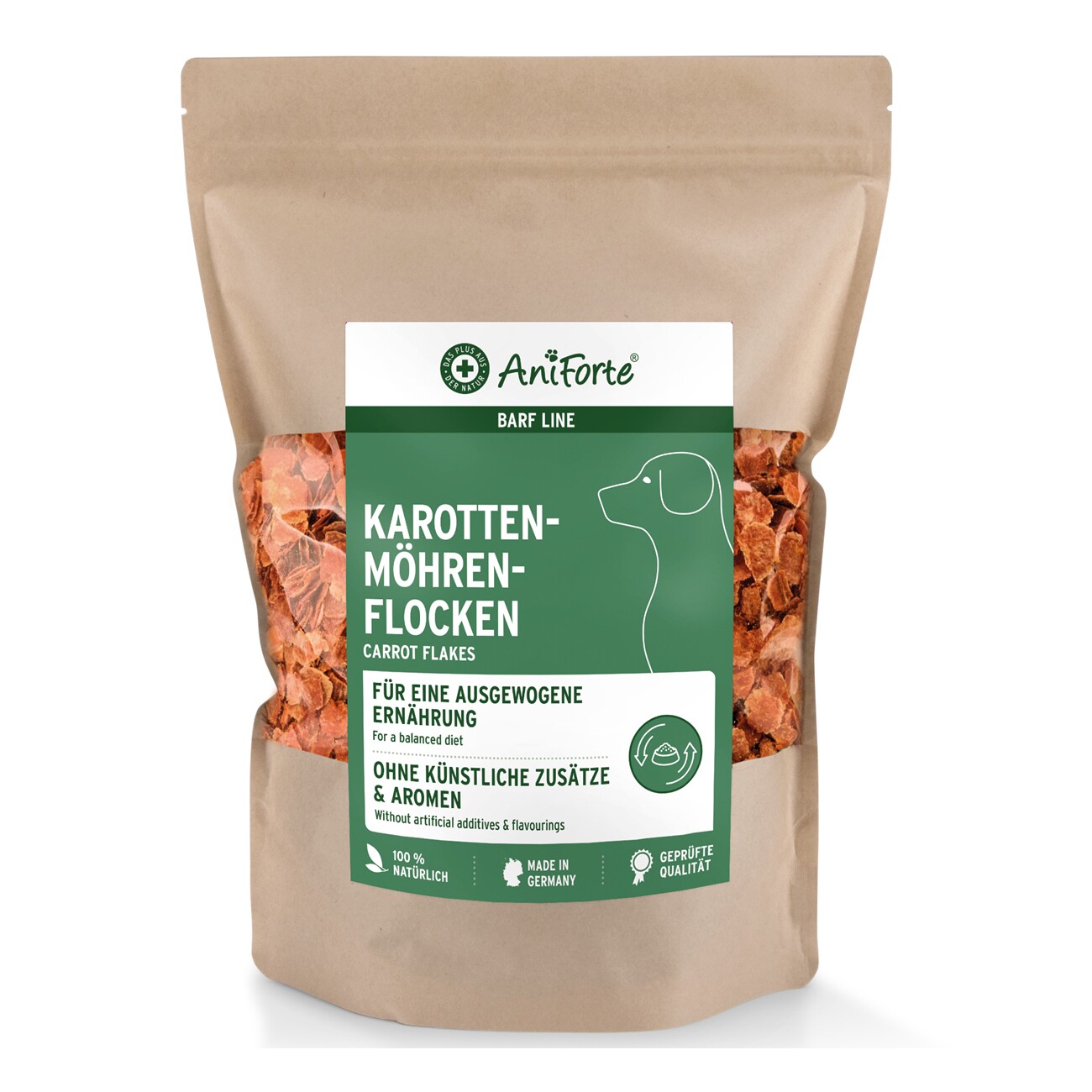AniForte BARF- Line Karotten-Möhrenflocken 1kg