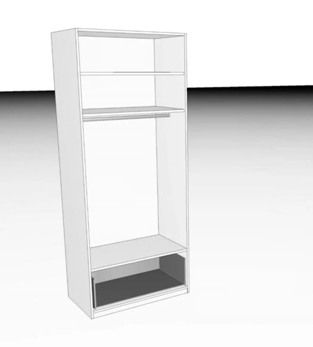 Kleiderschrank Basic 100 x 244 cm