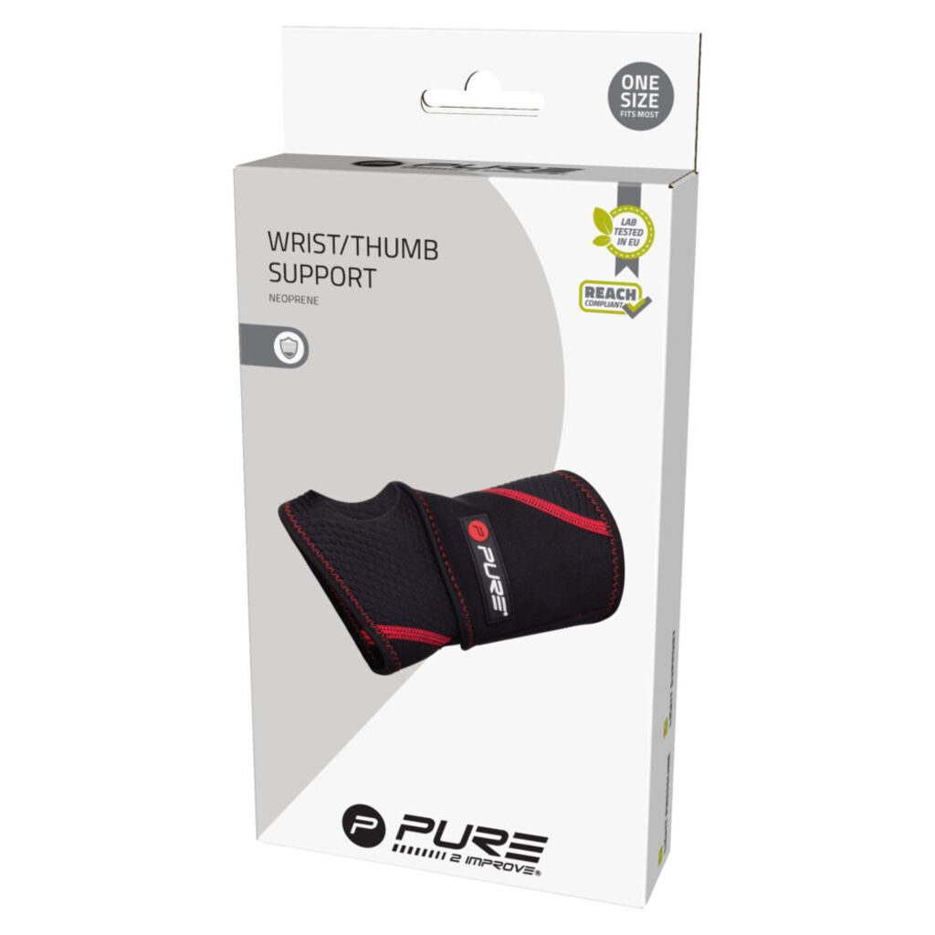 Neopren Handgelenkbandage Verstellbare Sport Stütze (One Size) - Schwarz