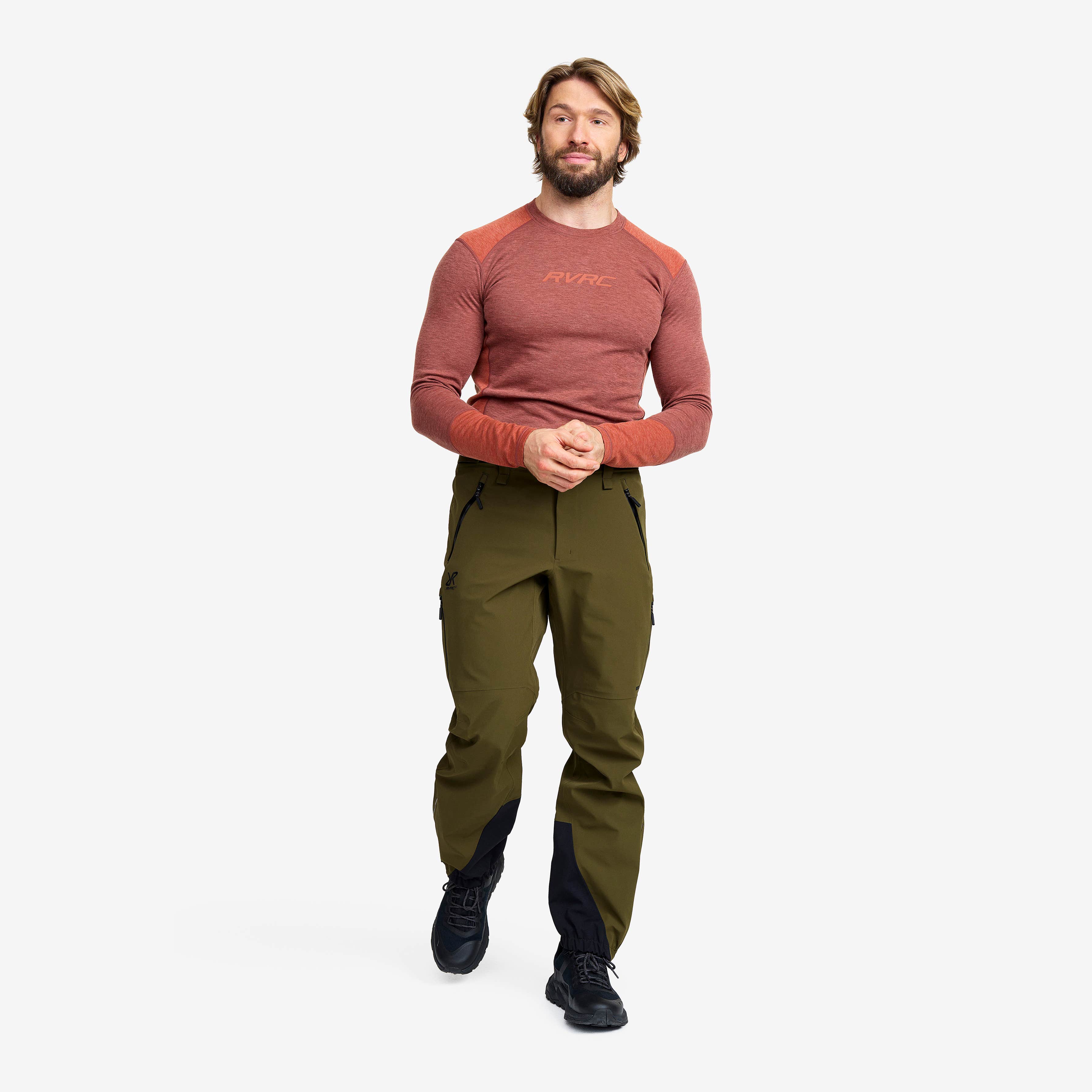 Cyclone 3L Shell Pants Herre Dark Olive