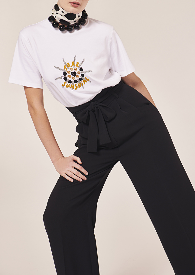 Pantalon Pylanoir en crêpe