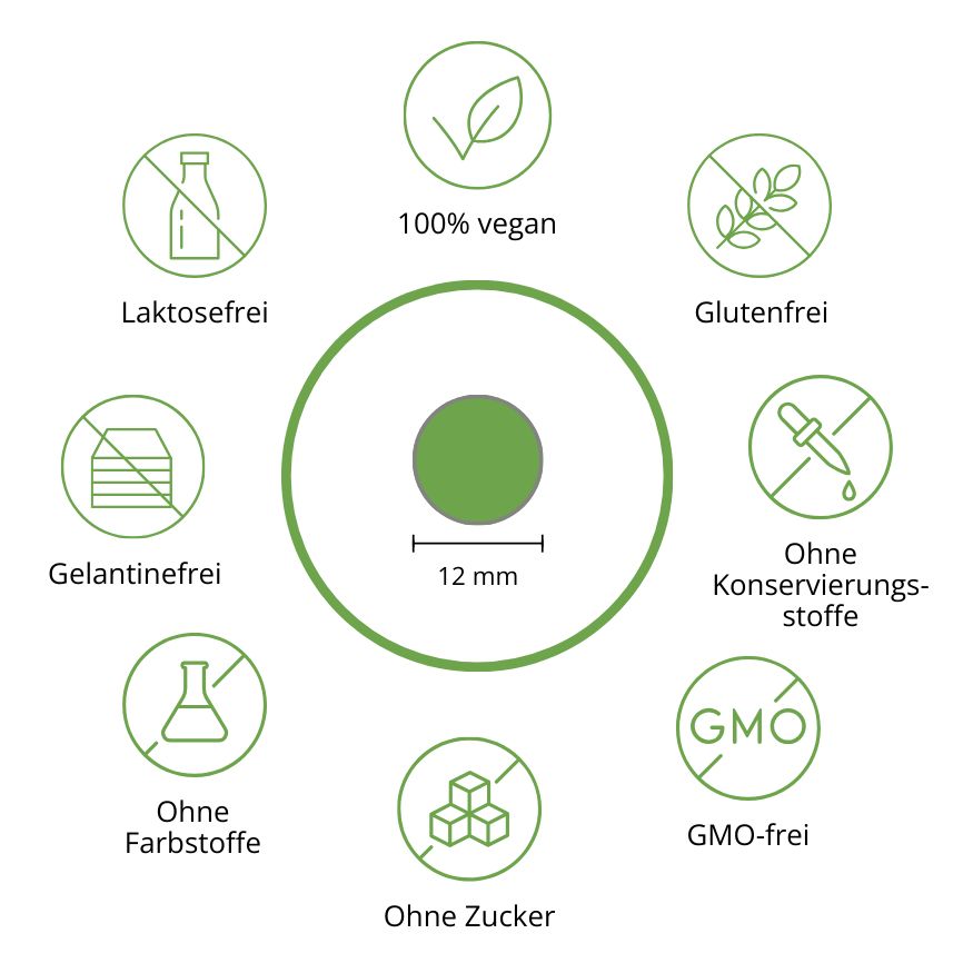 Matchatto Matcha Presslinge Guarana & Zitrone Bio