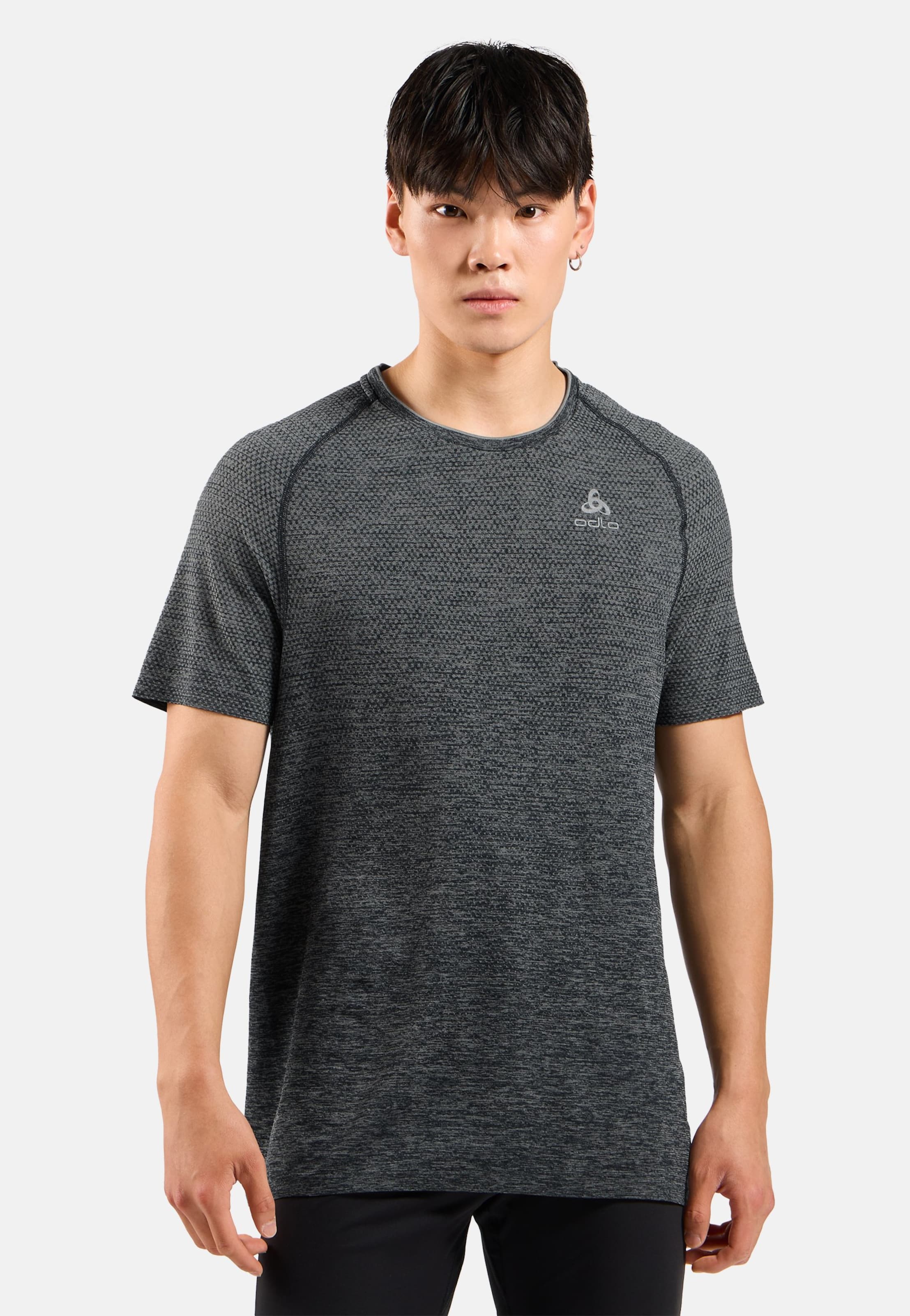 Essentials Seamless Laufshirt in grey melange