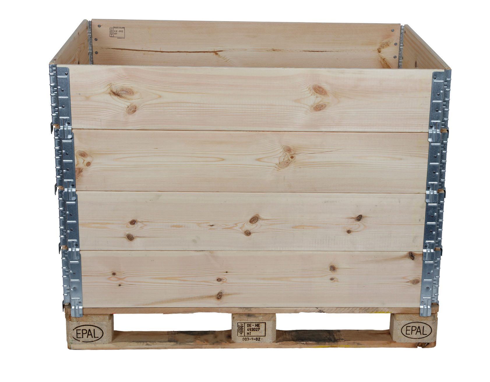 Grüner Jan Hochbeet-Rahmen stapelbar aus Holz 120x19x80cm Natur