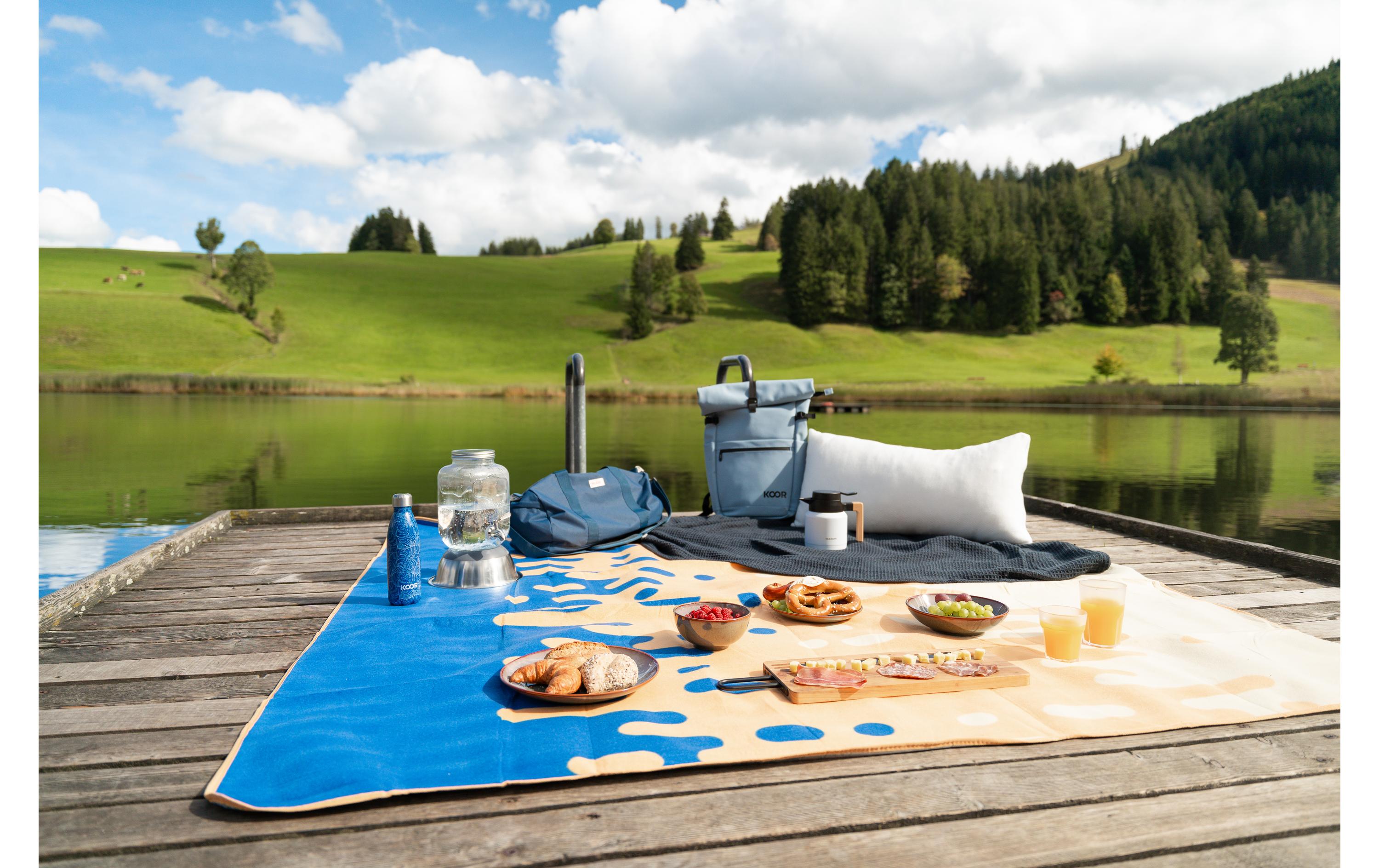Picknickdecke Gelato-Arancia 200 x 200 cmModische Picknick-Decke in sommerlichen Trendfarben