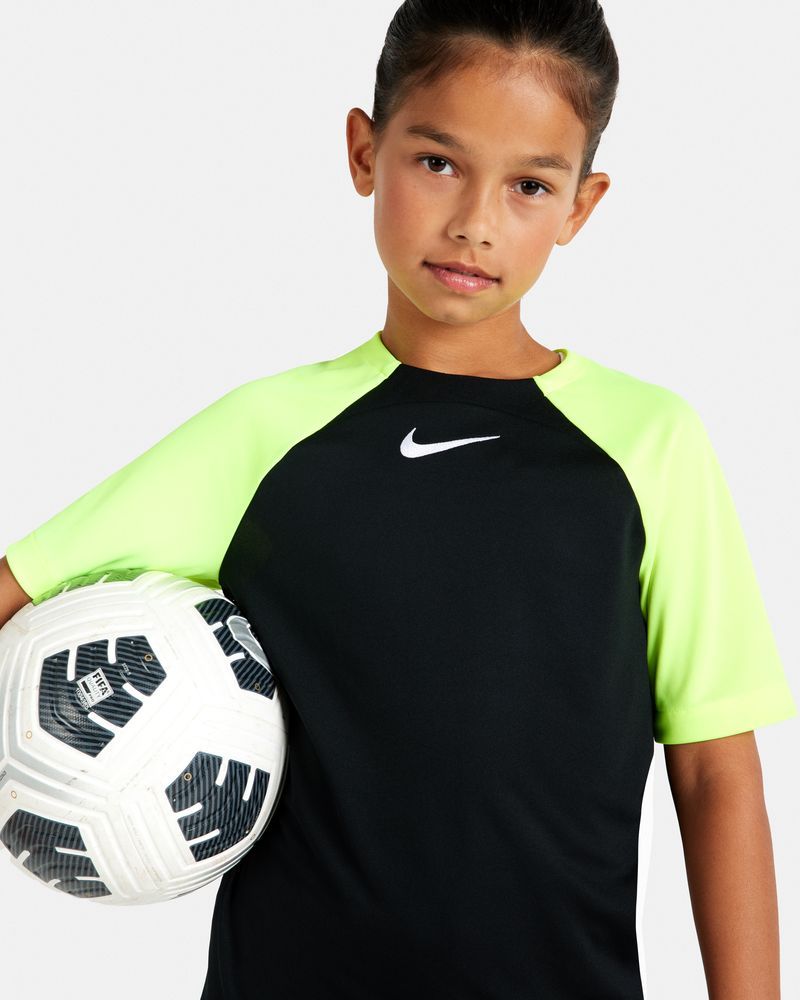 Maillot Nike Academy Pro Noir & Jaune Fluo pour enfant