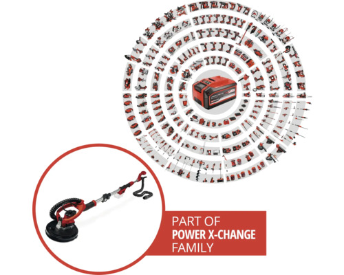 Einhell Power X-Change TP-DW 18/225 Li accu-schuurmachine voor gipsplaten - Alleen los gereedschap, zonder accu en lader