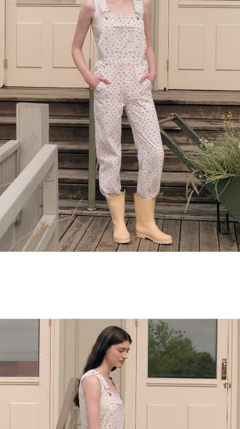 rolarola - Ditsy Flower Overall Pants (Wit)