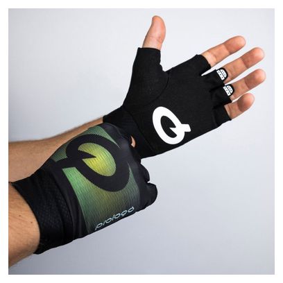 Paire de Gants Courts Prologo Faded Vert Noir