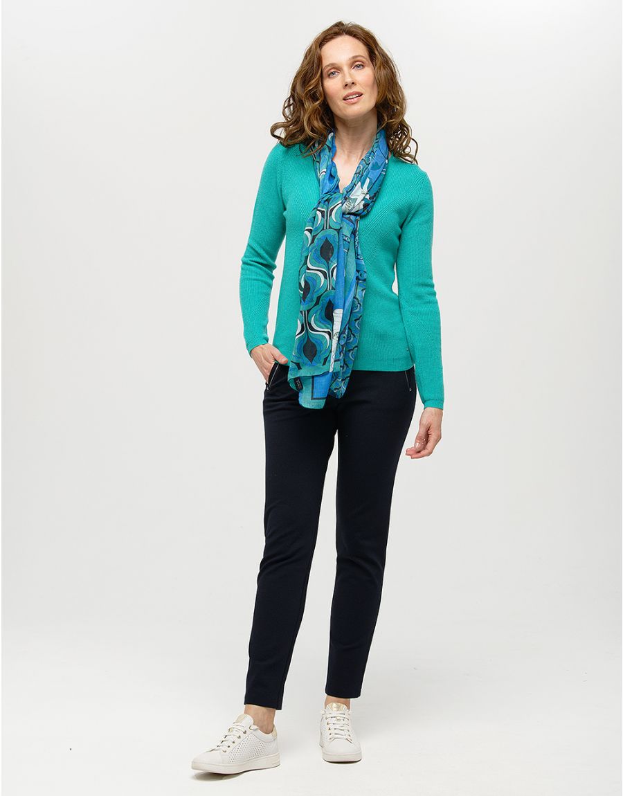 Pull vert laine cachemire