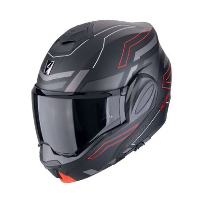 Casque Scorpion Exo EXO-TECH EVO - CONQUER - Noir / Rouge
