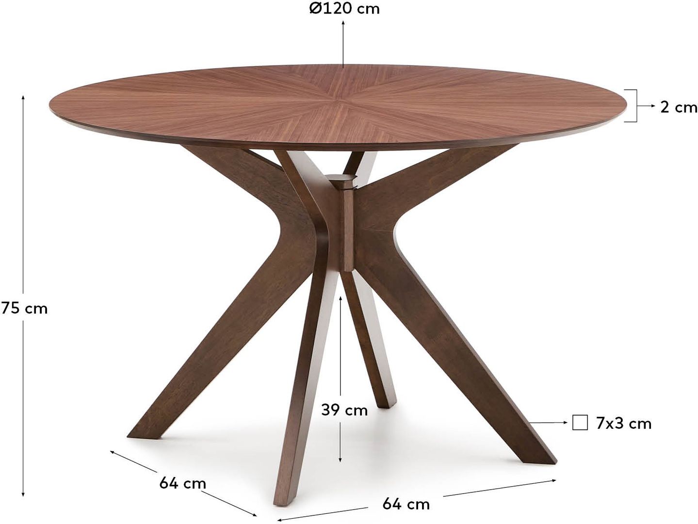 Kave Home Naanim Eettafel
