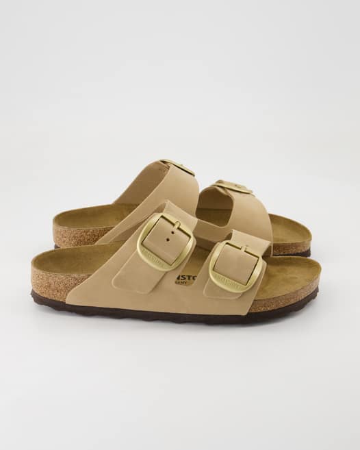 Birkenstock Arizona Big Buckle Pantoletten in Beige