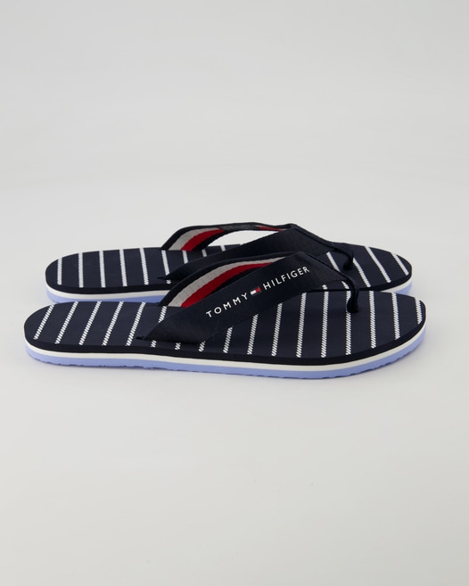 Tommy Hilfiger Rope Sandal Zehentrenner in Blau
