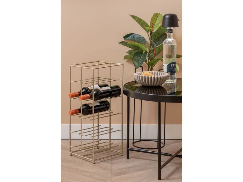 present time Weinregal Duo Floor 57 x 25 cm, Gold Weinflaschenhalter