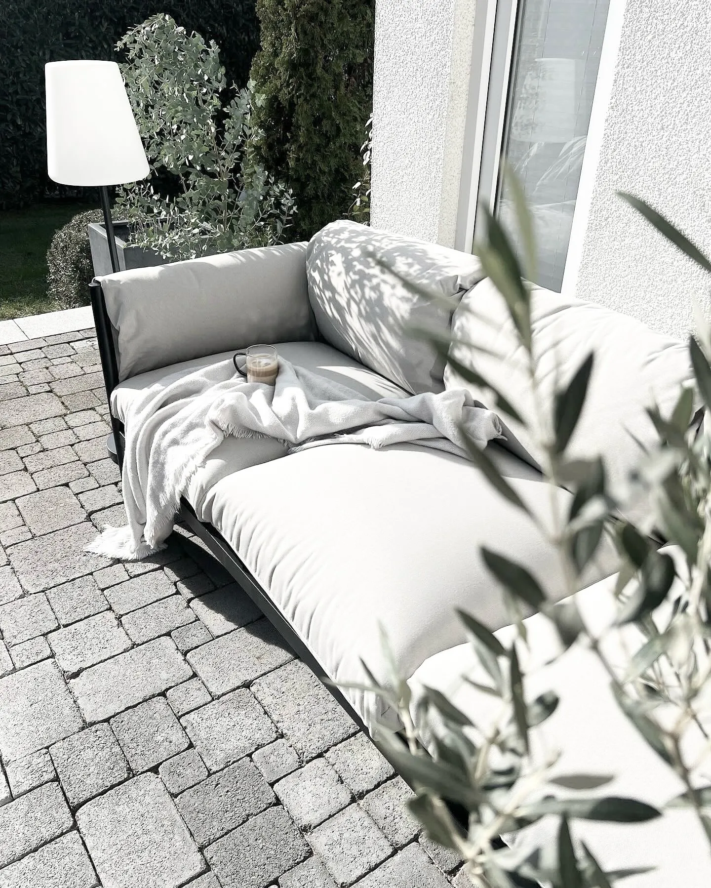 Tuin bankenset 5-zits ESPERIA Metaal Grijs