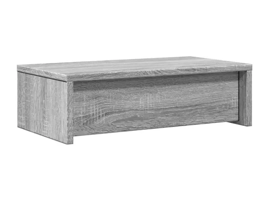 Support de moniteur avec tiroirs sonoma gris bois d'ingénierie