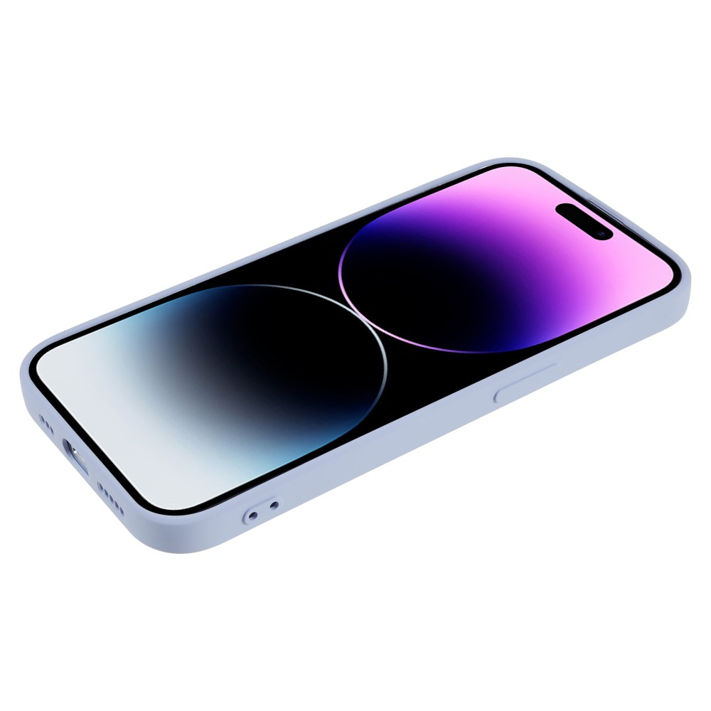 iPhone 14 Pro Max Gummi Case Hülle mit Kameraschutz - Blaulila (Matt)
