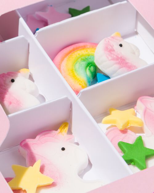 kit de décoration comestible - fête arc-en-ciel