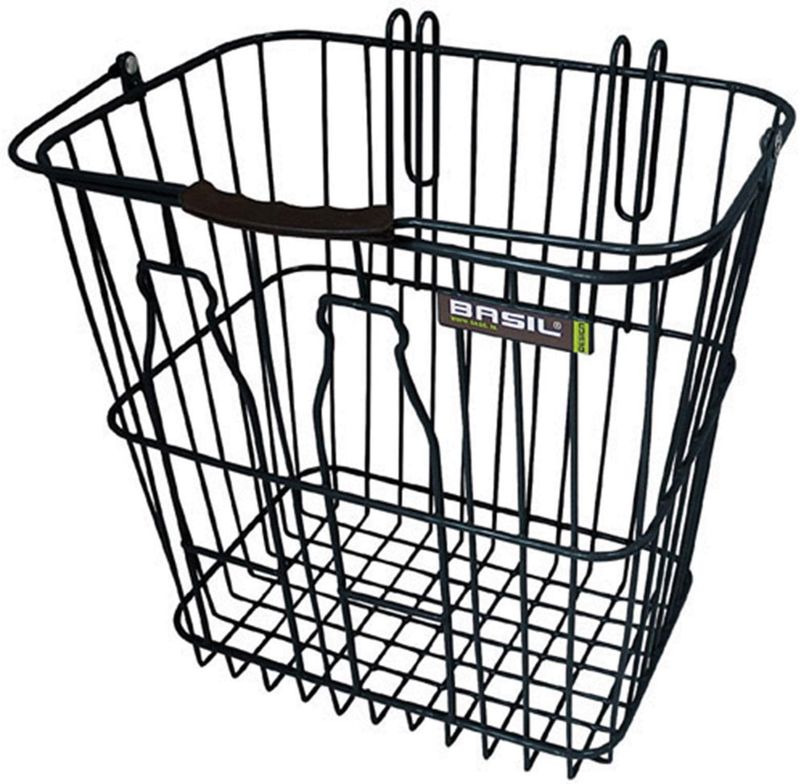 Basil - Bottle Basket - Fietsmand - Zwart - Draadstaal