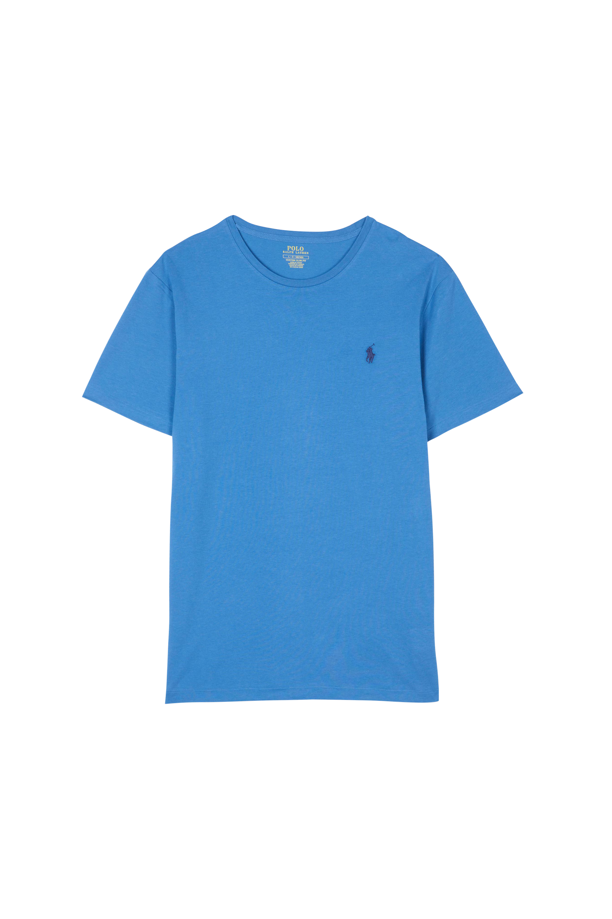 POLO RALPH LAUREN T-shirt  Custom Slim Fit Jersey Crewneck T-Shirt Bleu