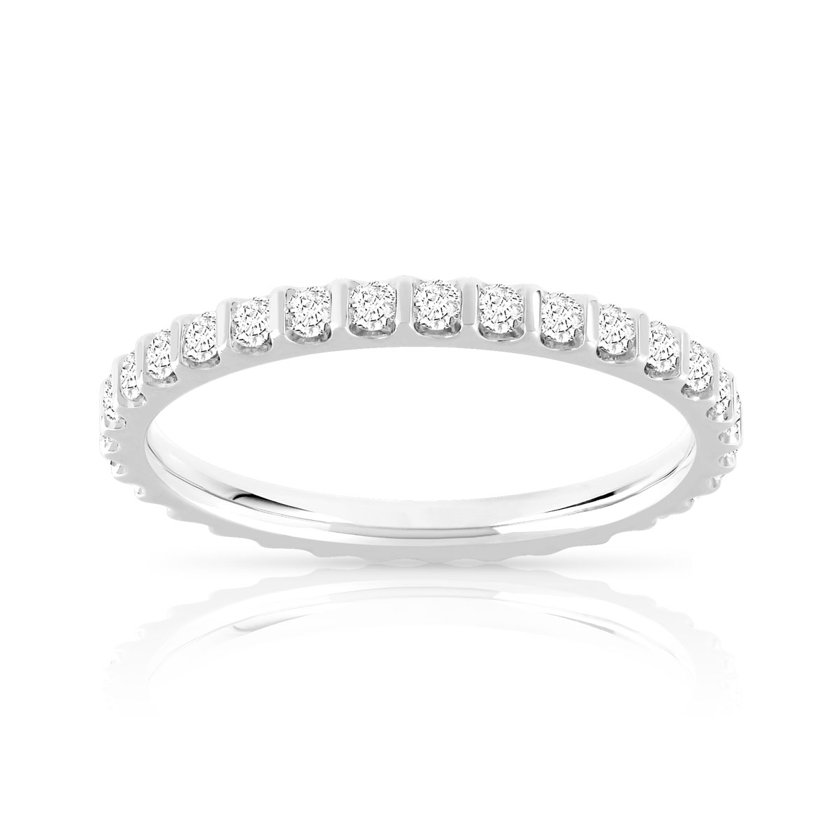 Alliance or 750 blanc diamant H/P1
