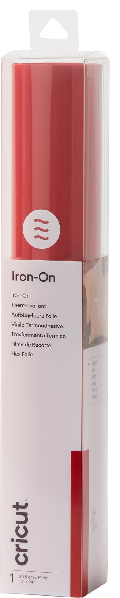 Cricut Everyday Iron-On sheet 30x60cm (rød)