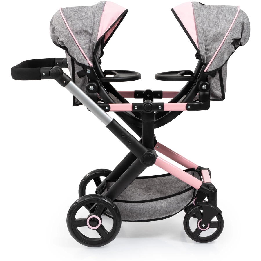 bayer Design Zwillings-Puppenwagen Xeo Twin mit Schmetterling