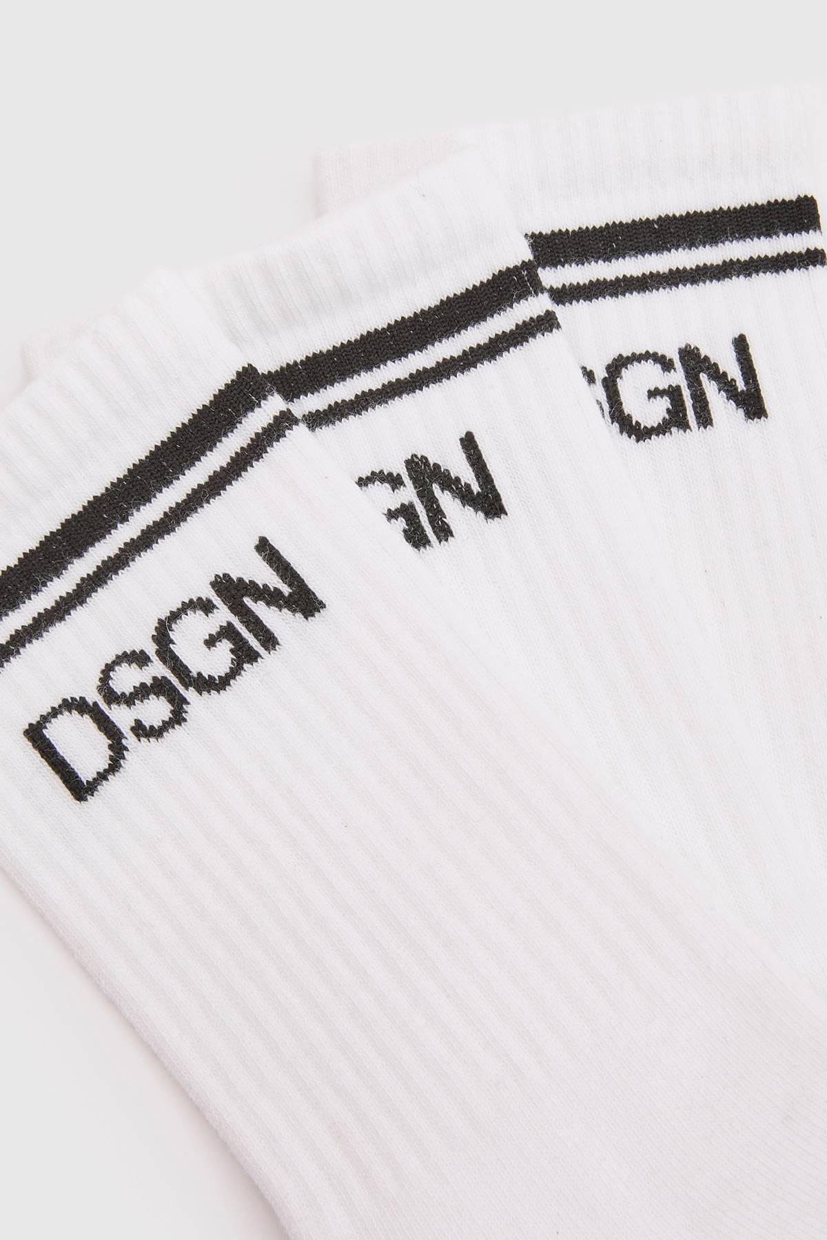 Dsgn Studio Lot De 3 Chaussettes De Sport À Détails Rayés