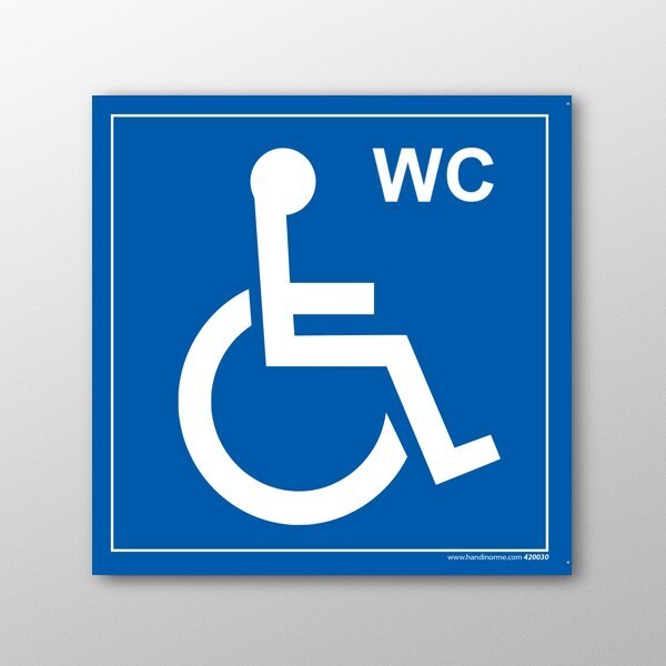 Panneau WC - avec picto PMR