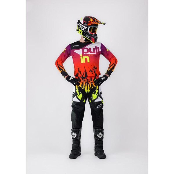 pull-in - Maillot Trash Violet / Rouge / Jaune fluo / Blanc / Noir