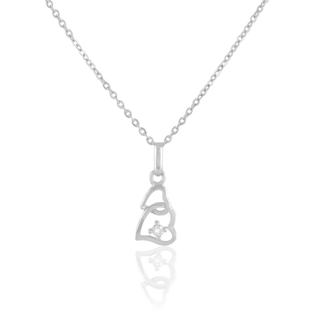 Collier Roma Argent Blanc Oxyde De Zirconium