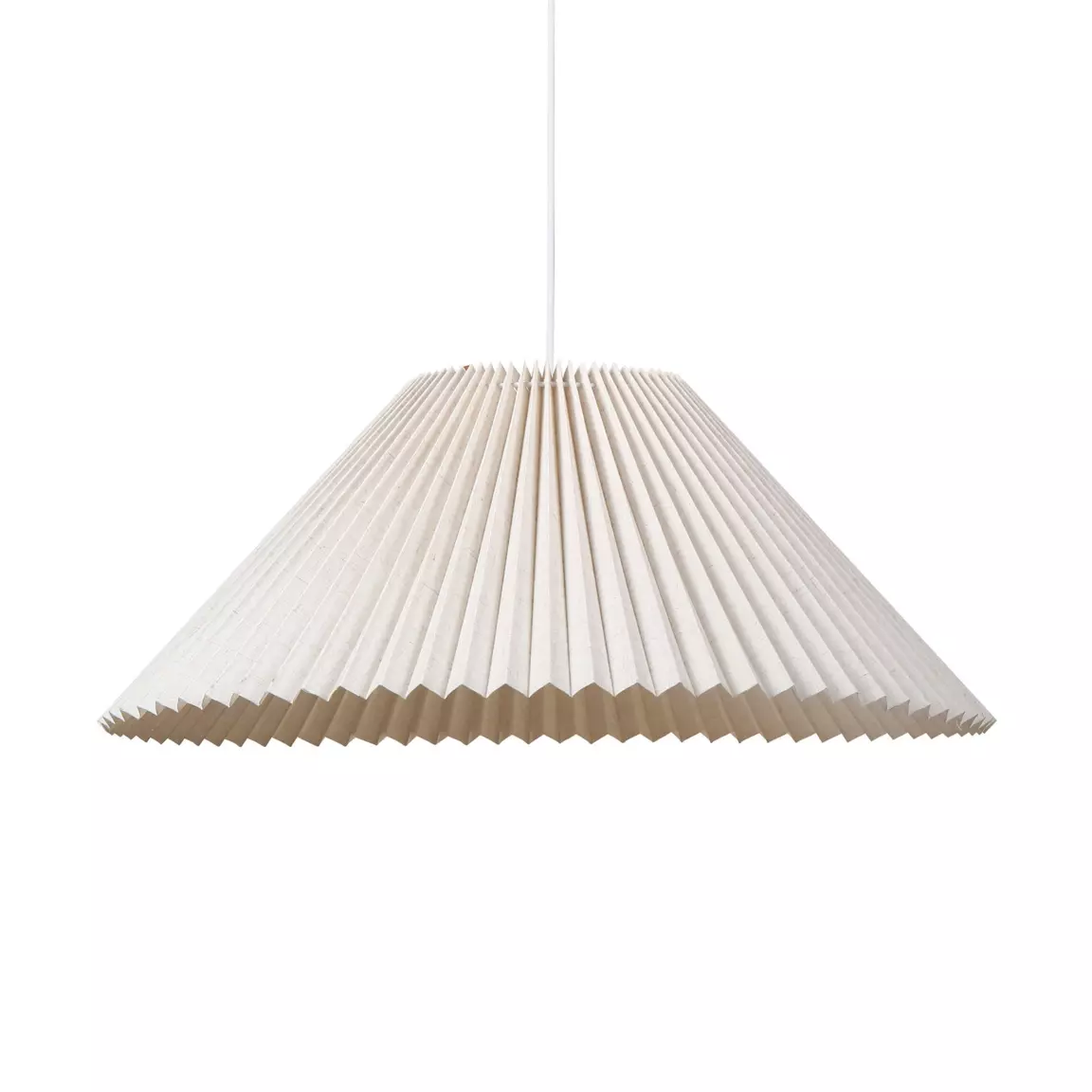 Suspension lumineuse en tissu (D52 cm) Aurélia Beige